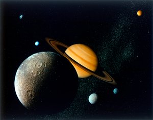 Saturnus Systeem van Voyager 1