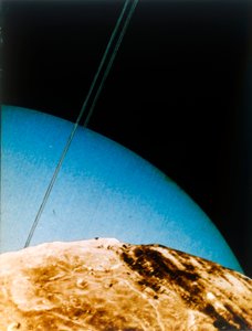 Uranus gezien vanaf Miranda, 1986