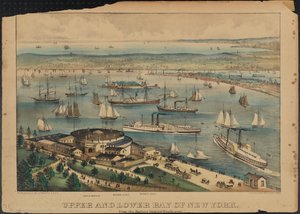 Boven- en benedenbaai van New York, ca. 1881