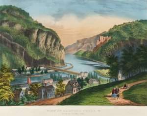 Uitzicht op Harpers Ferry, Virginia