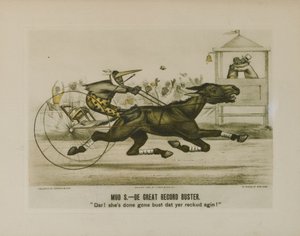 Mud S. - De grote recordbreker door N. & Ives J.M.(1824 95) (after) Currier
