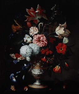 Stilleven (een van een paar) door N. Javrillard