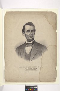 Abraham Lincoln door N. and Ives J.M. (1824 95) Currier