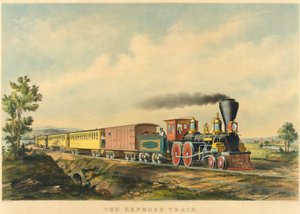 Sneltrein door Currier and Ives
