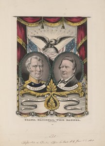 Groot nationaal Whig-banner, ca. 1848