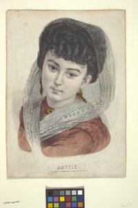 Hattie door N. and Ives J.M. (1824 95) Currier