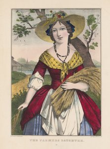 De dochter van de boer door Currier and Ives