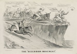 De afscheidingsbeweging door Currier and Ives