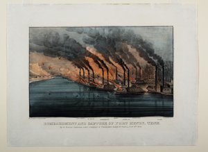 Bombardement en verovering van Fort Henry, Tenn, c.1862