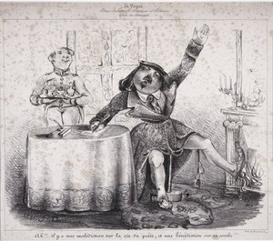 Ah!!! er rust een vloek op het leven van de dichter, en een vloek op zijn graf!!! Een van Felix Tournachon