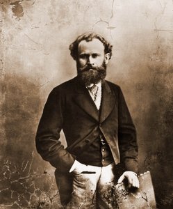 Portret van Édouard Manet, schilder 1832-1883 (foto) door Nadar