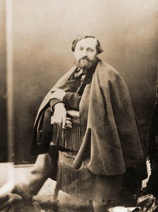 Portret van Pierre Alexix Ponson du Terrail, schrijver, feuilletonist 1829-1871 (foto)