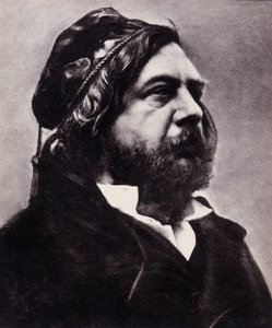 Portret van Theophile Gautier, Franse dichter en schrijver