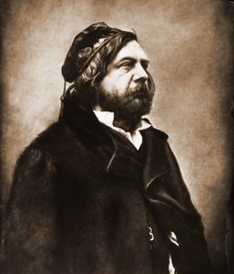 Portret van Théophile Gautier, dichter 1811-1872 (foto)