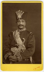Beroemde foto van de sjah van Iran door Nadar