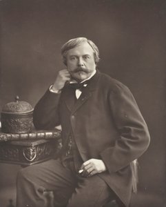 Edmond de Goncourt Franse schrijver en criticus, 1822-1896, ca. 1853-76 door Nadar