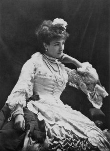 Sarah Bernhardt, Franse actrice, ca. 1865