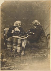 [Nadar met Marie-Eugene Chevreul op zijn honderdste verjaardag].