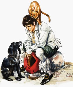 Dick Whittington () plus kat en hond door Nadir Quinto