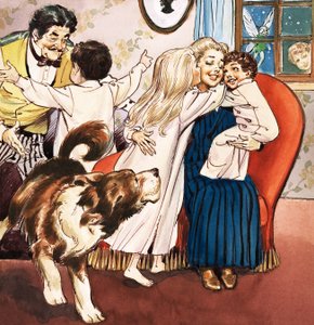 De familie Darling, illustratie uit 