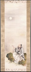 Heer die de maan aanschouwt door Nakabayashi Chikkei