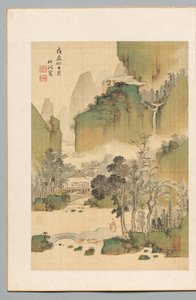 Landschap door Nakabayashi Chikuto