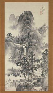 Bergstroom op een Zomerdag door Nakabayashi Chikuto