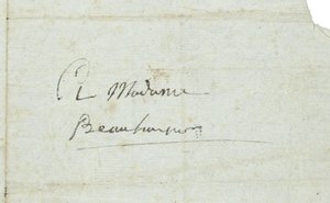 Brief aan Josephine de Beauharnais