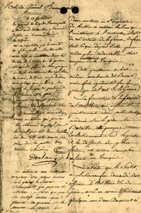 Notitie van Generaal Bonaparte, 13 september 1795, 1921 door Napoleon Bonaparte I
