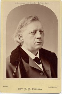 Henry Ward Beecher, Amerikaanse geestelijke, sociaal hervormer door Napoleon Sarony