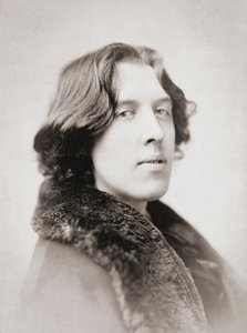 Oscar Wilde, begin jaren 1880 (zwart-wit foto) door Napoleon Sarony