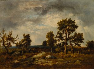 Pad Bij De Vijver Van Adders, Fontainebleau Bos, ca. 1860s door Narcisse Diaz de la Pena