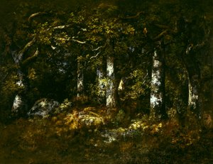 Bos van Fontainebleau, 1868 door Narcisse Virgile Diaz de la Peña