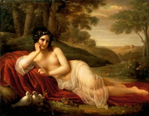 Venus liggend door Natale Schiavoni