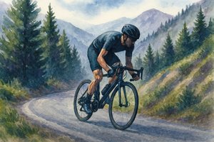 Fietsen in de bergen door Natalie Bruns
