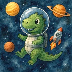 Ruimteavontuur met dinosaurussen door Natalie Bruns