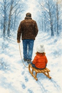 Winterwandeling voor vaders en kinderen door Natalie Bruns