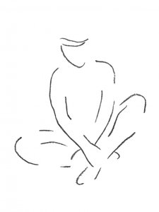 Zittende meditatie door Natalie Bruns