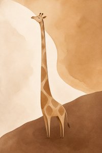 Rustig giraffenlandschap