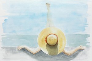 Zomerse dagdroom aan het water door Natalie Bruns