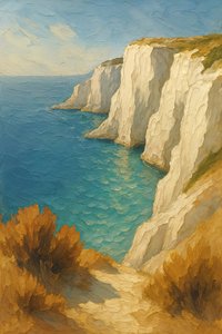 White Cliffs met uitzicht op zee