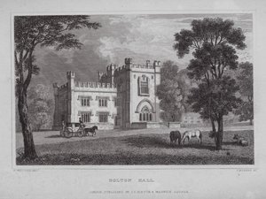 Bolton Hall door Nathaniel (after) Whittock