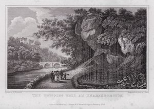 De Druppelbron bij Knaresborough (gravure)