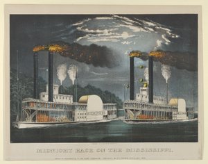 Middernachtrace op de Mississippi, 1875