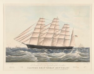 Clipper Ship door Nathaniel Currier
