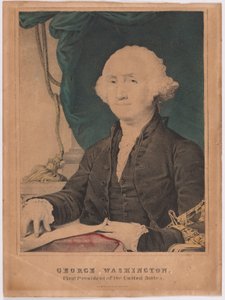 George Washington door Nathaniel Currier