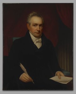 De Eerwaarde Roger Minnot Sherman (1773-1844), B. A. 1792, M. A. 1795, LL.D. 1829, (kopie naar zijn eerdere portret van 1840)