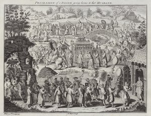 Processie van een Bruid die naar haar Man gaat door Nathaniel Parr