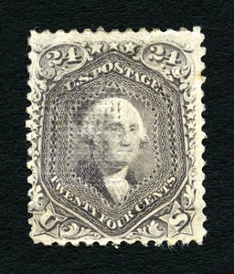 24c Washington F Grill enkel door National Bank Note Company