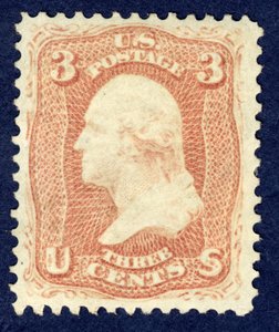 3c Washington enkel, 1861 door National Bank Note Company